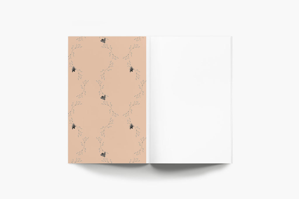 Mauve Bees Notebook
